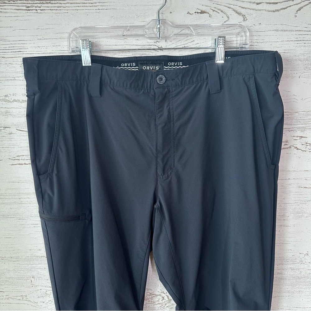ORVIS Jackson Quick Dry Regular Fit Pants Nylon SPF 50+ Summer 2024 Black 40x32 - Picture 2 of 10